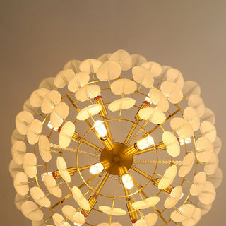 Kristy Suspension Plume Moderne, Cuivre/Verre, Doré, Salon
