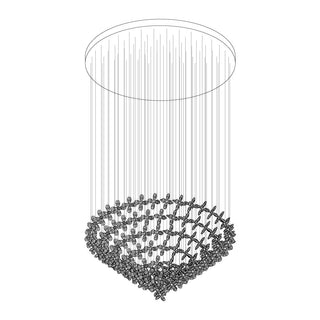 Lustra Lustre Cristal Papillon Bouquet Floral