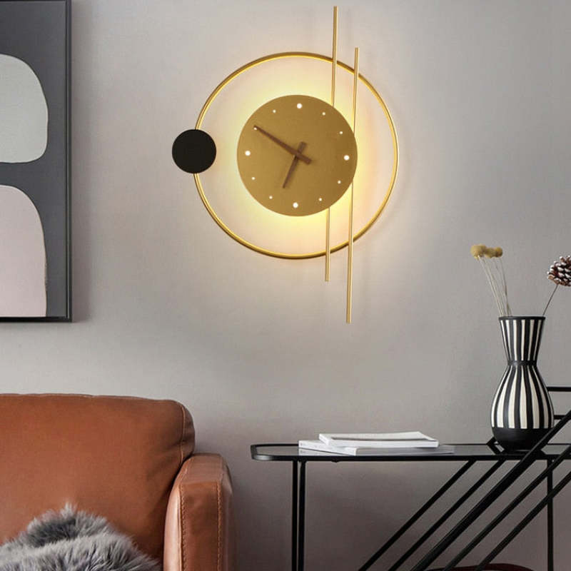 Rorin Applique Murale Led Moderne. Chambre. Noire/Or-Cielum