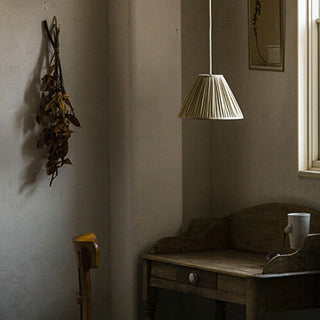 Ritta Suspension Vintage, Métal/Tissu, Brun, Salon