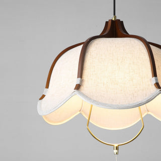 Lustra Suspension Lampe Lanterne Moderne en Tissu