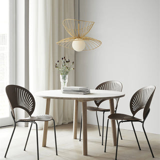 Ritta Luminaires  Suspension Vertigo LED Métal Noir/Or Salle à manger
