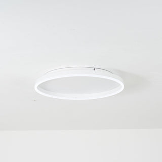 Arisha Plafonnier Anneau Simple Moderne Métal Noir/Blanc/Doré Salon/Salle à Manger