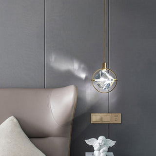 Kristy Suspension Luxe Moderne Métal/Cristal Salle à manger
