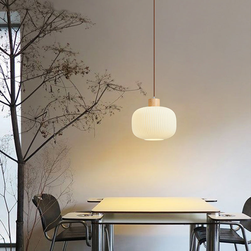Muto Luminaires Suspension LED Moderne Bois/Verre Salon/Salle à manger
