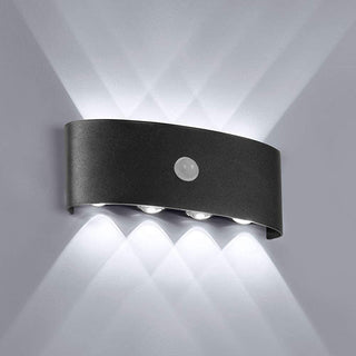 Ray Applique Murale Linéaire Scandinave, Métal/Acrylique, Noir/Blanc, Couloir