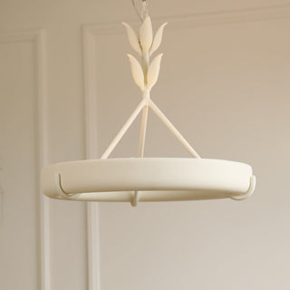 Tinsley Plaster Chandelier-Neutral Decor
