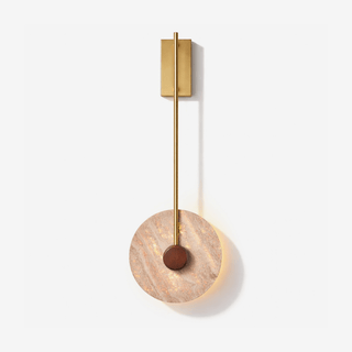 Veil Travertine Wall Lamp-Neutral Decor