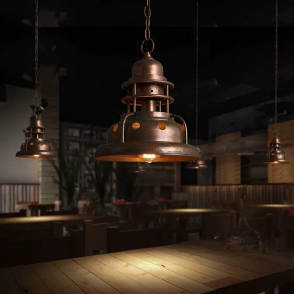 Silva Industrielle Design Luminaires Suspensions Dôme Rétro Métal Salle à Manger/Chambre