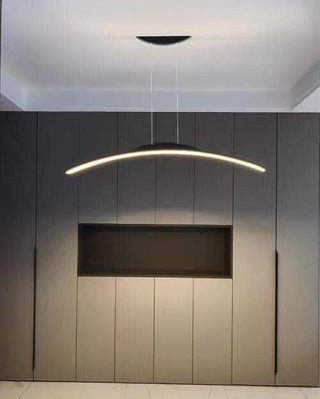 Arisha Suspension Moderne Linéaire LED Simple Nordique Noir Salon