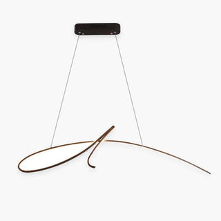 Arisha Suspension Linéaire Simple, Métal, Noir/Or, Salon