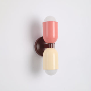 Zareno Applique Murale Cylindre Scandinave Métal Coloré Salon-Luire