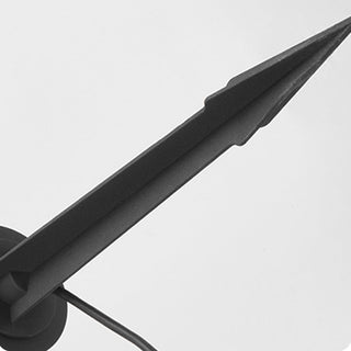 Ray Lampe Extérieure au Sol Minimaliste, Métal/Acrylique, Noir/Blanc, Jardin