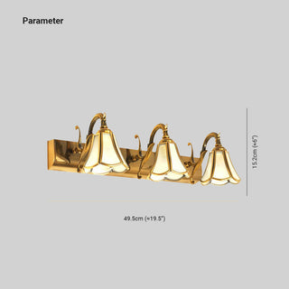 Ray Design Italien Floride Applique Murale à miroir LED Marron Métal Salle de Bain