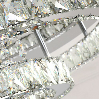 Kristy Design Italien LED Plafonnier Anneau Moderne Métal/Cristal Or Chambre à Coucher/Salle à Manger