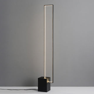 Ray Design Lampadaire Rectangulaire Simple Métal Noir Salon/Chambre à Coucher