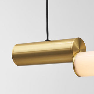 Ray Suspension Linéaire Minimaliste, Aluminium/PVC, Or, Salon