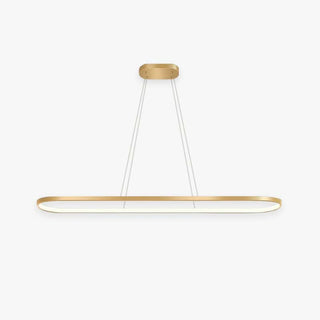 Arisha Suspension Ovale Moderne, Métal/Gel de Silice, Blanc/Noir/Or, Bar
