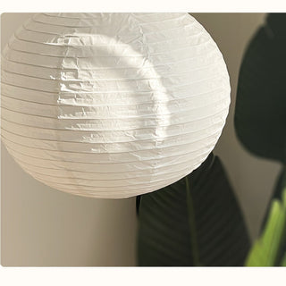 Ritta Japonais Sphérique Papier Métal Suspension Salon