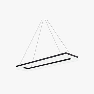 Arisha Luminaires Suspensions Carrée Simple Moderne Acrylique Noir/Blanc Salon/Chambre à Coucher/Salle à Manger