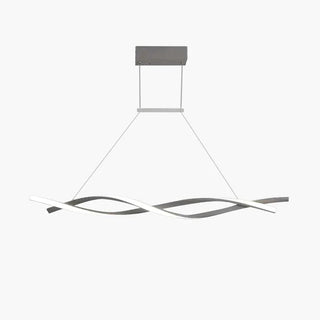 Arisha Suspension Linéaire Simple, Aluminium/Gel de silice, Noir/Gris, Chambre