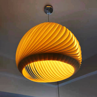 Muto Suspension Globe Naturel, Bois/Metal, Marron/Bois, Salon