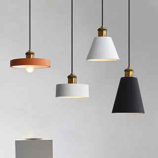 Astel Luminaires Suspension Nordique Blanc/Orange/Noir/Gris. Salon-Luire