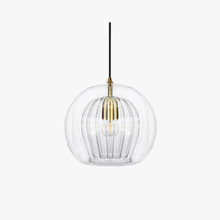 Eronix Suspension Bulle Nordique Verre Transparent/Doré Salon/Chambre-Luire