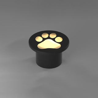 Aria Lampe Extérieure au Sol Patte de chat Moderne, Métal, Gris, Cour
