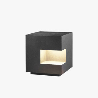 Ray Lampadaire Cube Moderne, Métal, Noir, Allée