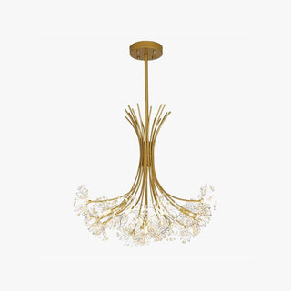 Arisha Lustre Fleur Luxe Métal/Acrylique, Salon/Salle A Mange