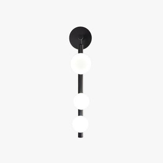 Valentina Applique Murale LED Sphérique Minimaliste Métal/Verre Or/Noir Salon/Chambre à Coucher