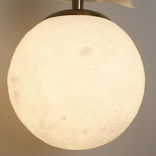 Aria Suspesion Globe Moderne, Metal/Verre, Blanc/Bleu, Chambre