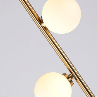 Valentina Lampadaire Globe Moderne, Métal/Verre, Or, Chambre à Coucher
