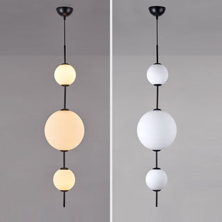 Valentina Luminaires Suspensions Bulle Moderne Simple Métal/Verre Noir Salon/Chambre à Coucher