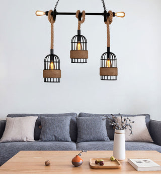 Epoch Suspension LED Rétro en Métal Noir Pour Café/Bar/Salle à Manger