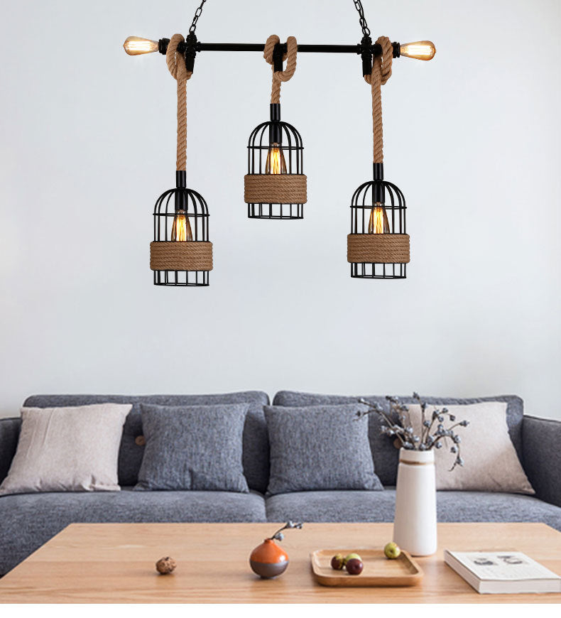 Epoch Suspension LED Rétro en Métal Noir Pour Café/Bar/Salle à Manger