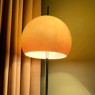 Mira Lampadaire Champignon Moderne, Métal/Verre, Jaune, Salon