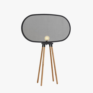 Arisha Lampadaire Géométrique Moderne, Métal/Bois, Gris, Salon