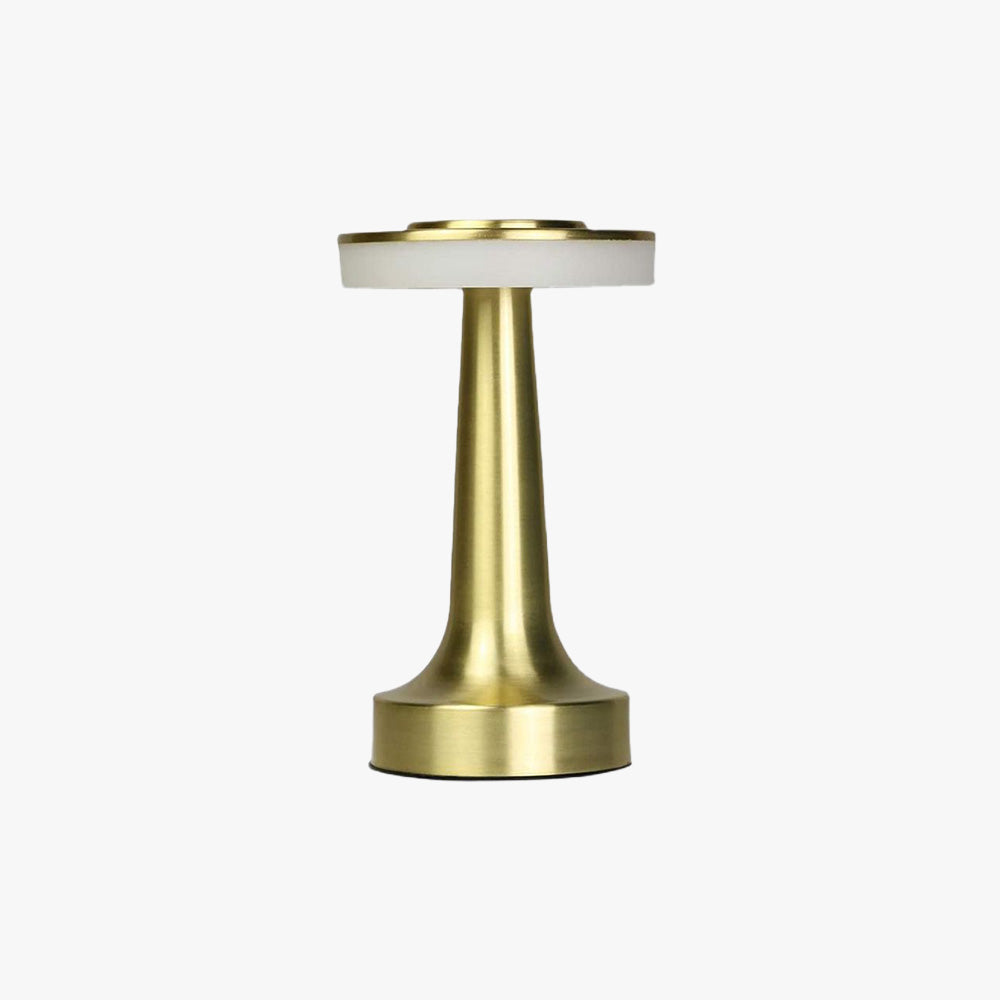 Mira Lampe de Table Champignon Moderne LED Métal/Acrylique Doré/Argent/Rose Rouge Salon