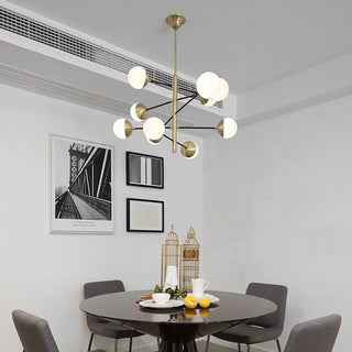 Valentina Globe LED Suspension Or Métal Verre Salon Chambre à Coucher