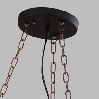 Epoch Suspension Rudder Vintage, Metal/Bois, Noir/Marron, Chambre