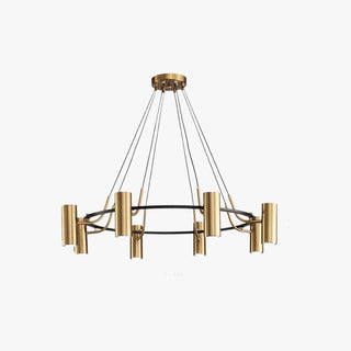 Arisha Moderne Anneau LED Suspension Doré Métal Salon Chambre à Coucher
