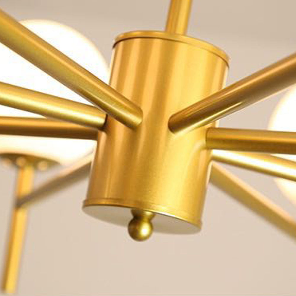 Silva Suspension Multi Nordique, Metal/Verre, Or/Noir, Chambre