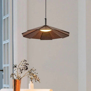 Ritta Vintage LED Suspension Noyer Bois Chambre À Coucher/Bar