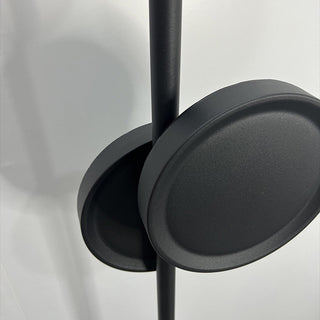 Mira Design Lampadaire Rond Nordique Métal Noir Bureau/Chambre à Coucher