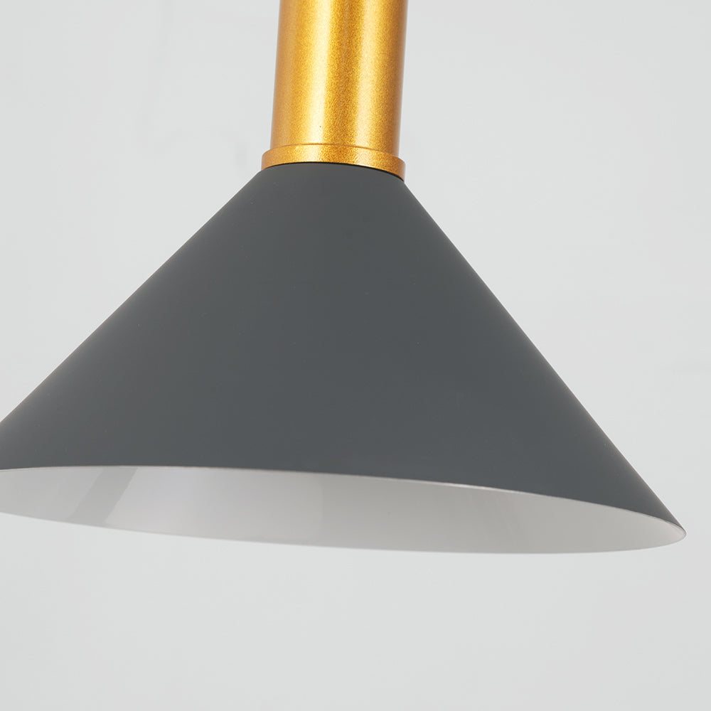 Arisha Suspension Luminaire 3 Lampes Design Italien Métal Verre Vert Grisâtre Salon/Salle à Manger
