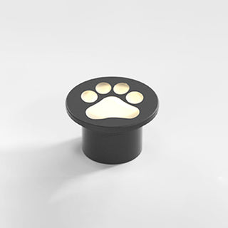 Aria Lampe Extérieure au Sol Patte de chat Moderne, Métal, Gris, Cour