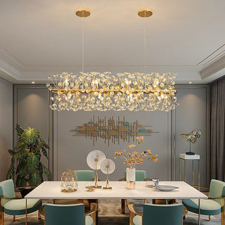 Arisha Moderne Luminaires Suspensions Grande Fleur/Multi Luxe Métal/Cristal Doré Salon/Chambre à Coucher/Salle à Manger