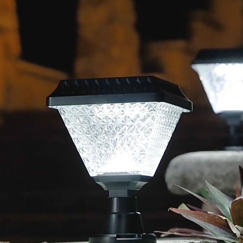 Ray Lampe de Poteau Solaire Géométrique